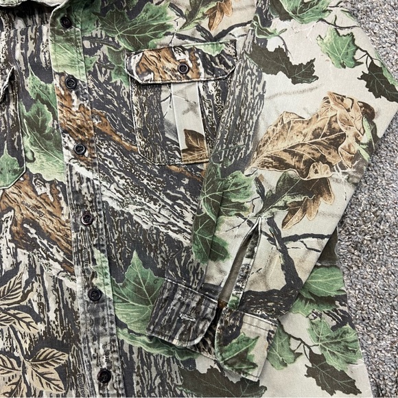 Vintage walls camo shirt mens XL Extra large long sleeve button up realtree - Picture 2 of 9